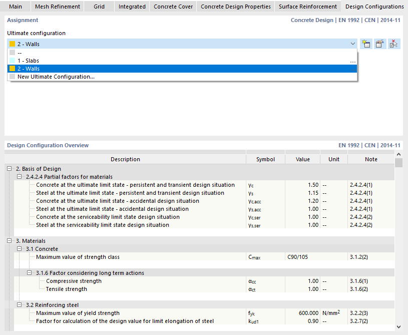 Sélection de la configuration de calcul