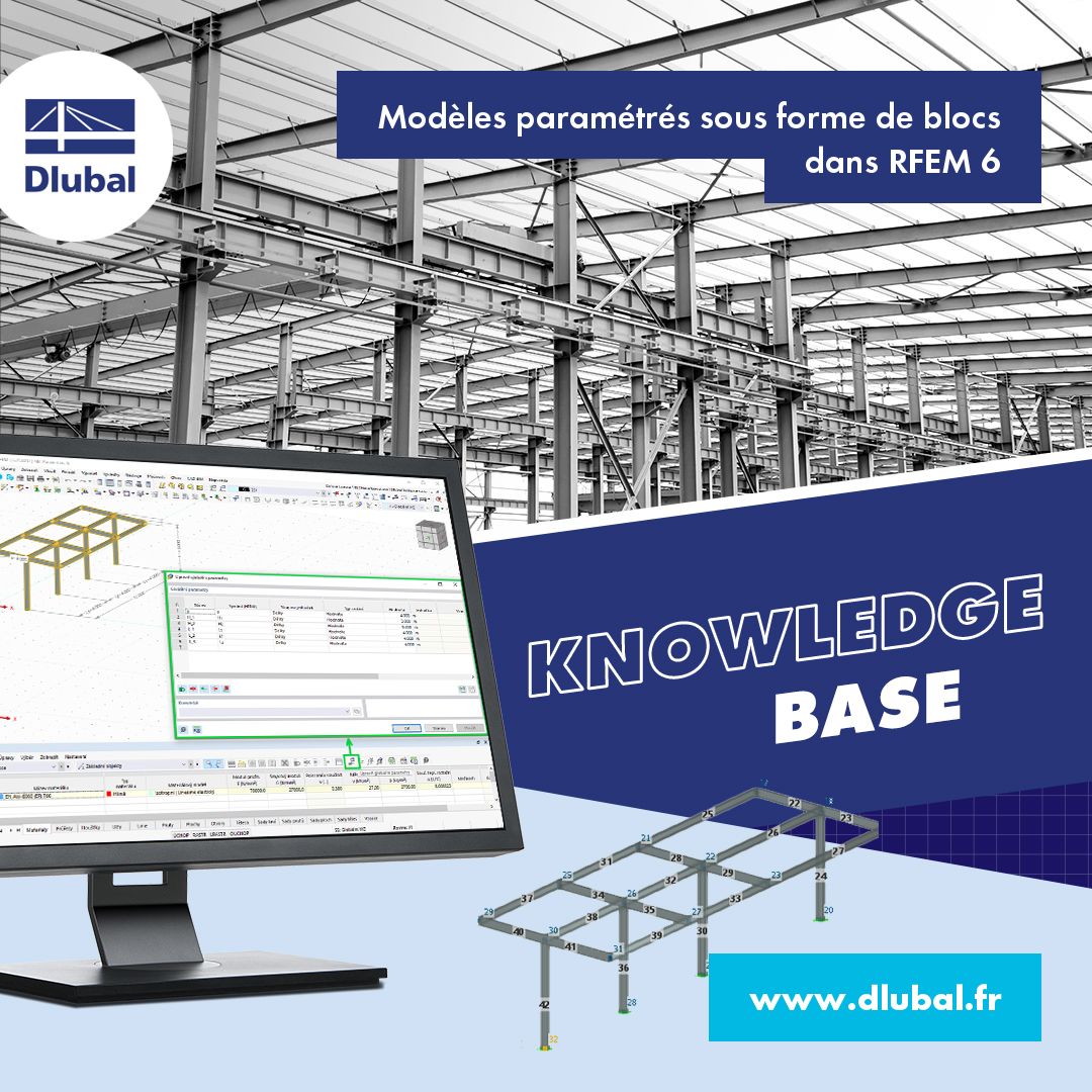 Modèles paramétrés sous forme de blocs dans RFEM 6