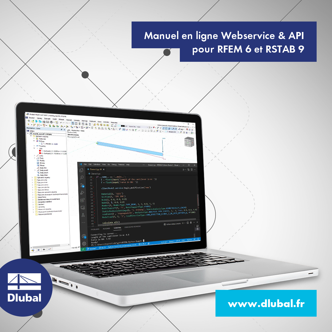 Manuel en ligne Services web & API \n pour RFEM 6 et RSTAB 9