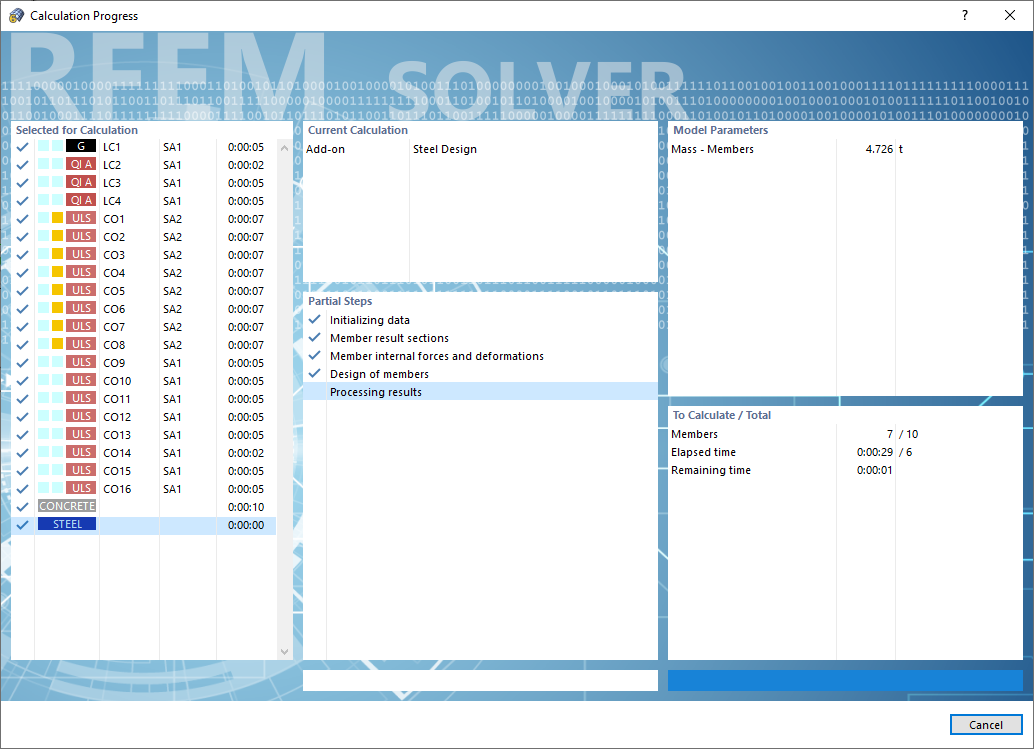 Progression de calcul