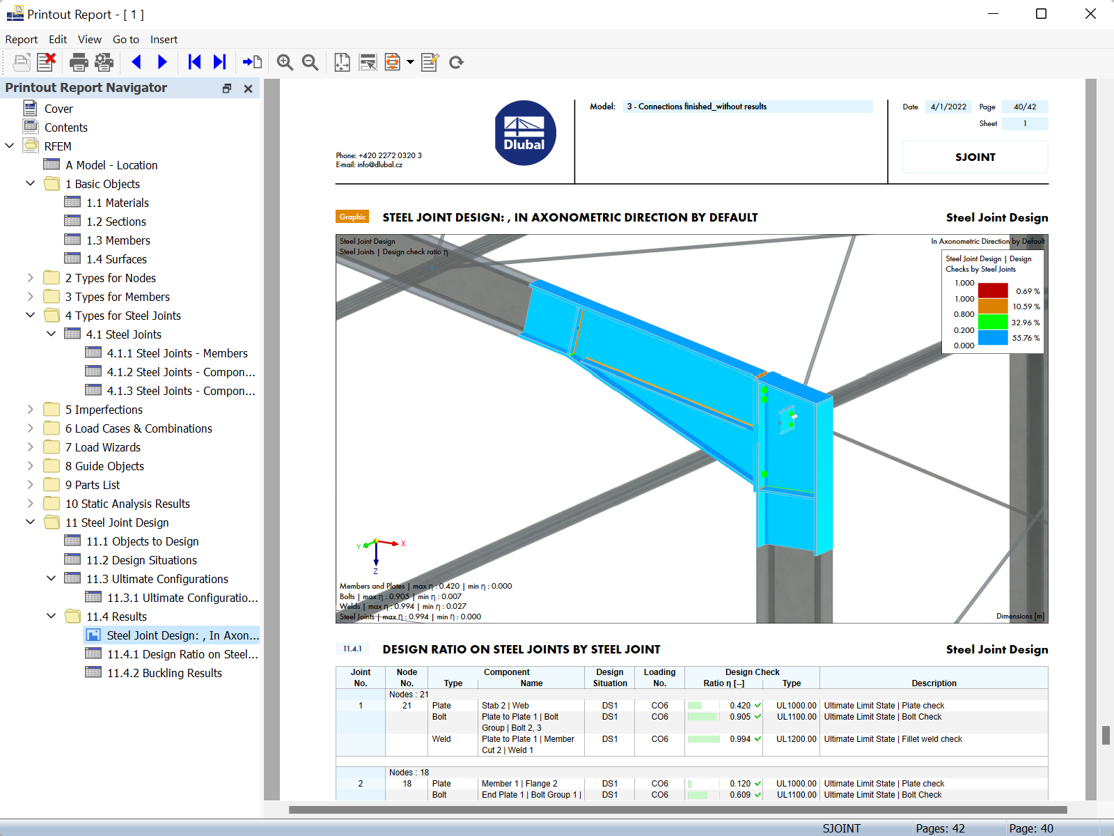 Graphiques dans le rapport d’impression