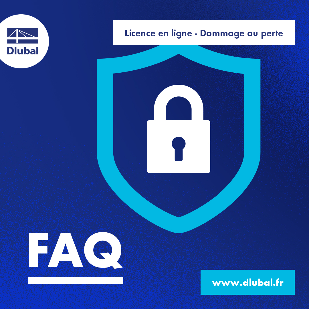 Licence en ligne - Dommage ou perte