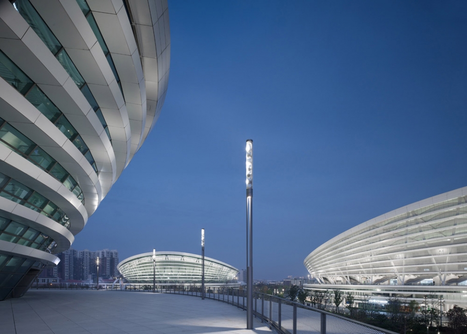 Centre sportif olympique de Suzhou, Chine (© Huana Engineering Consulting (Beijing) Co., Ltd., gmp Architects, Christian Gahl, Zeng Jianghe)