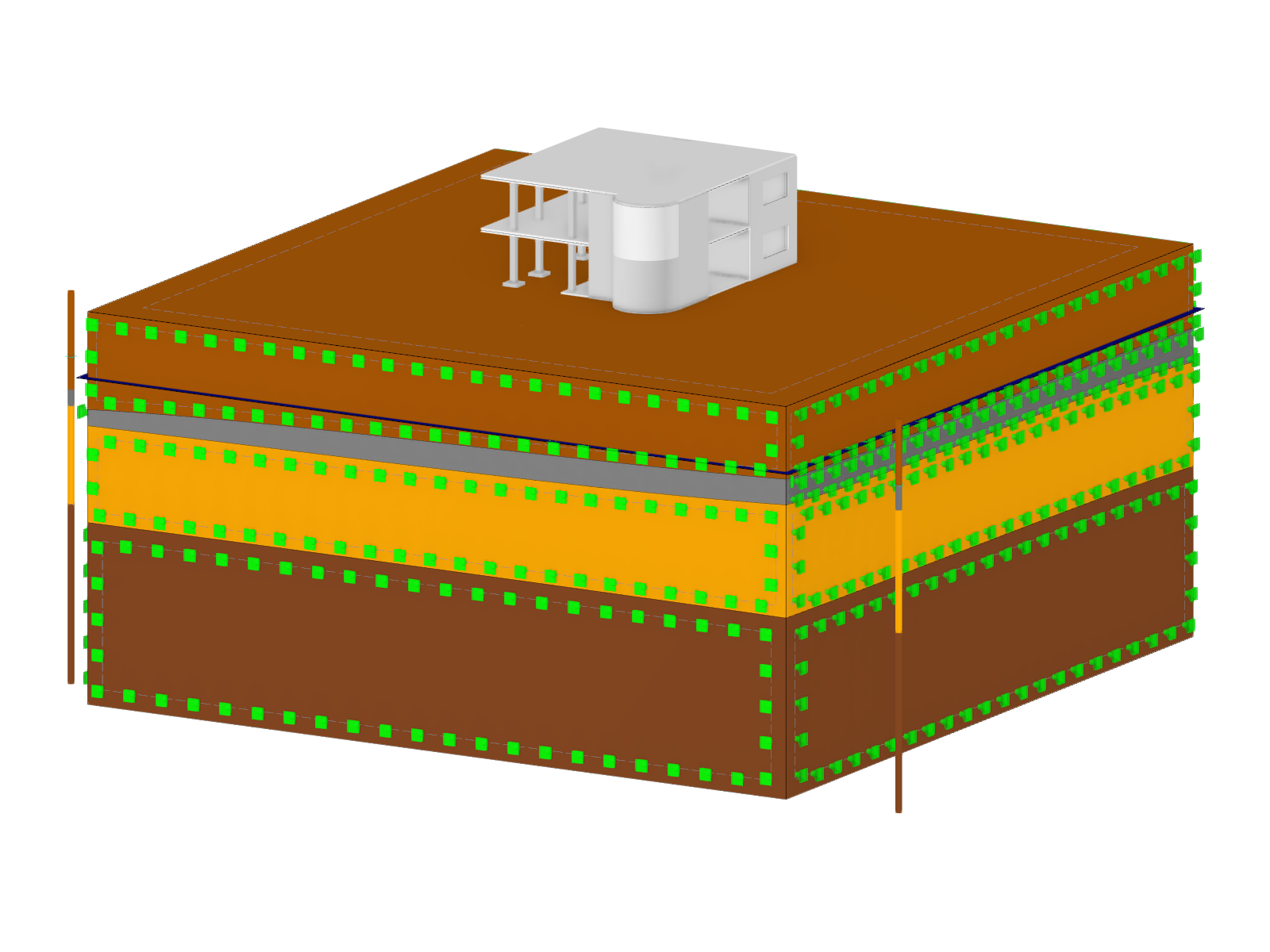 Stockage des surfaces de contour