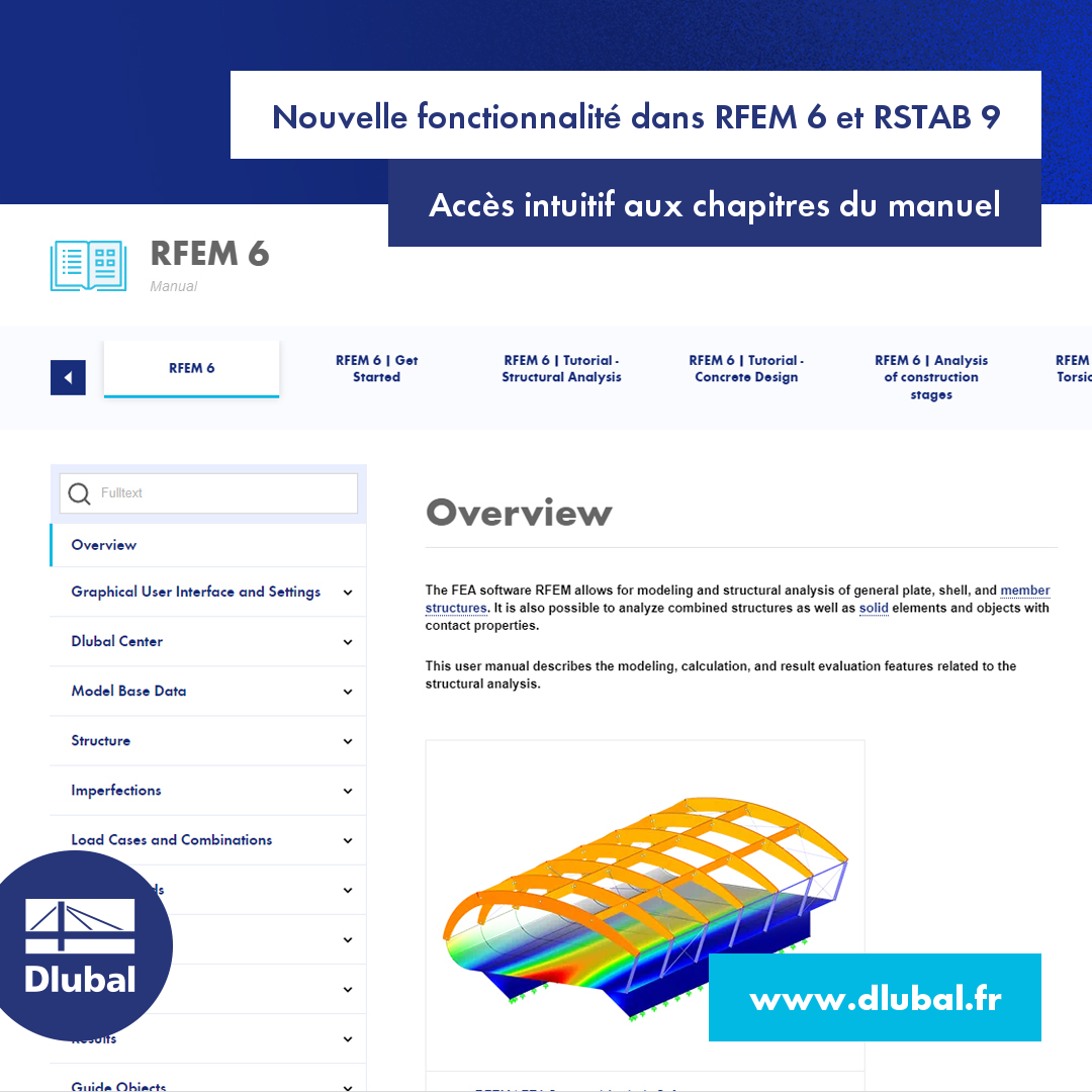 Nouvelle fonctionnalité dans RFEM 6 et RSTAB 9