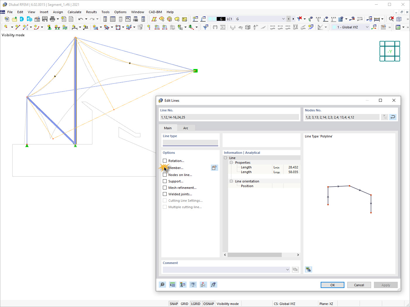 Modifier les lignes