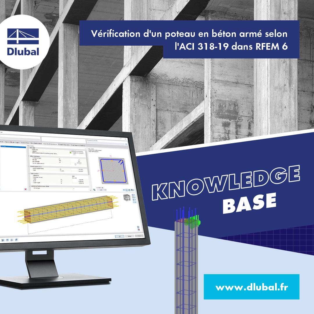 Vérification d'un poteau en béton armé selon l'ACI 318-19 dans RFEM 6