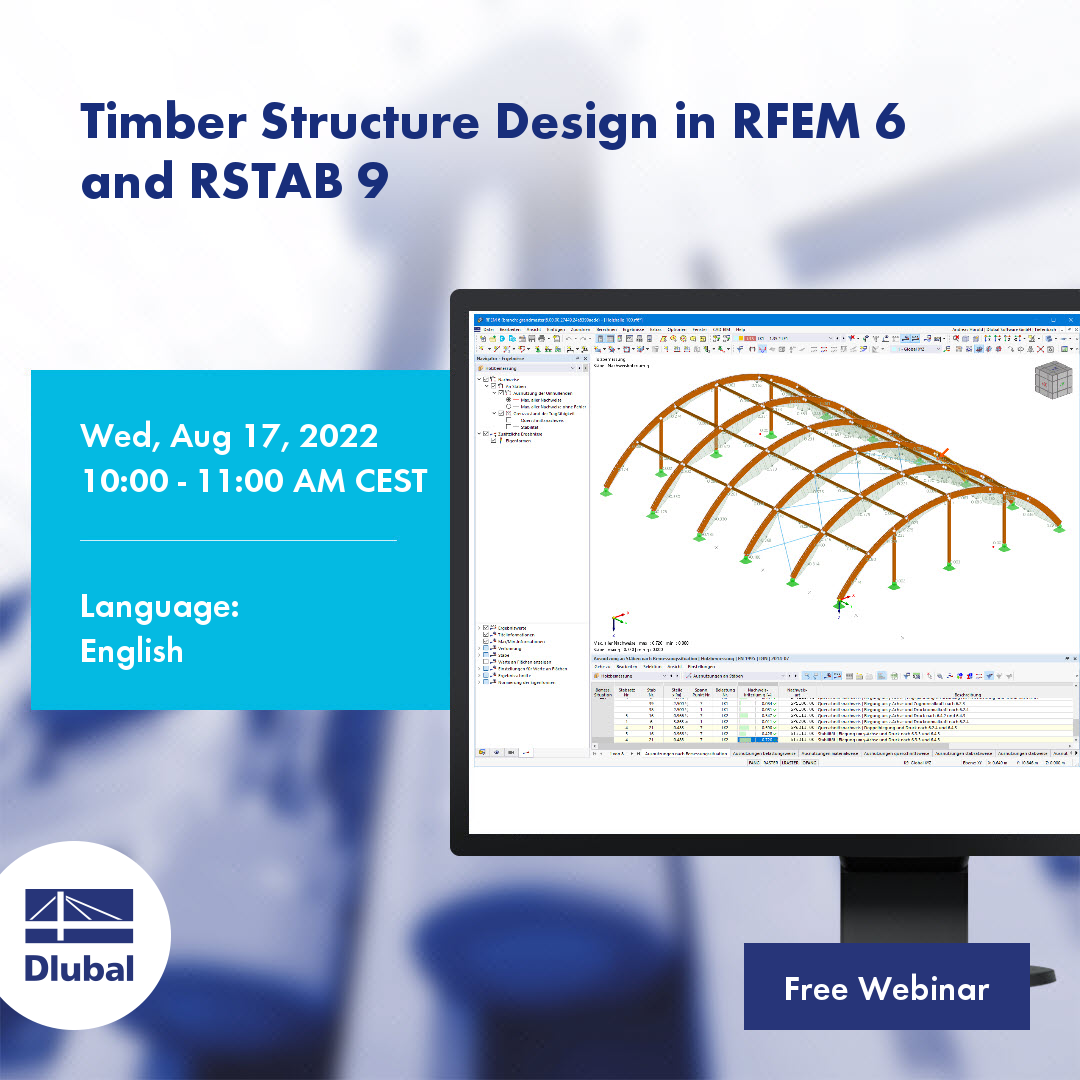 Vérification des structures bois dans RFEM 6 et RSTAB 9