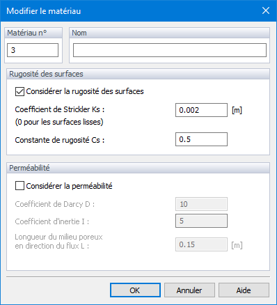 Modifier le matériau