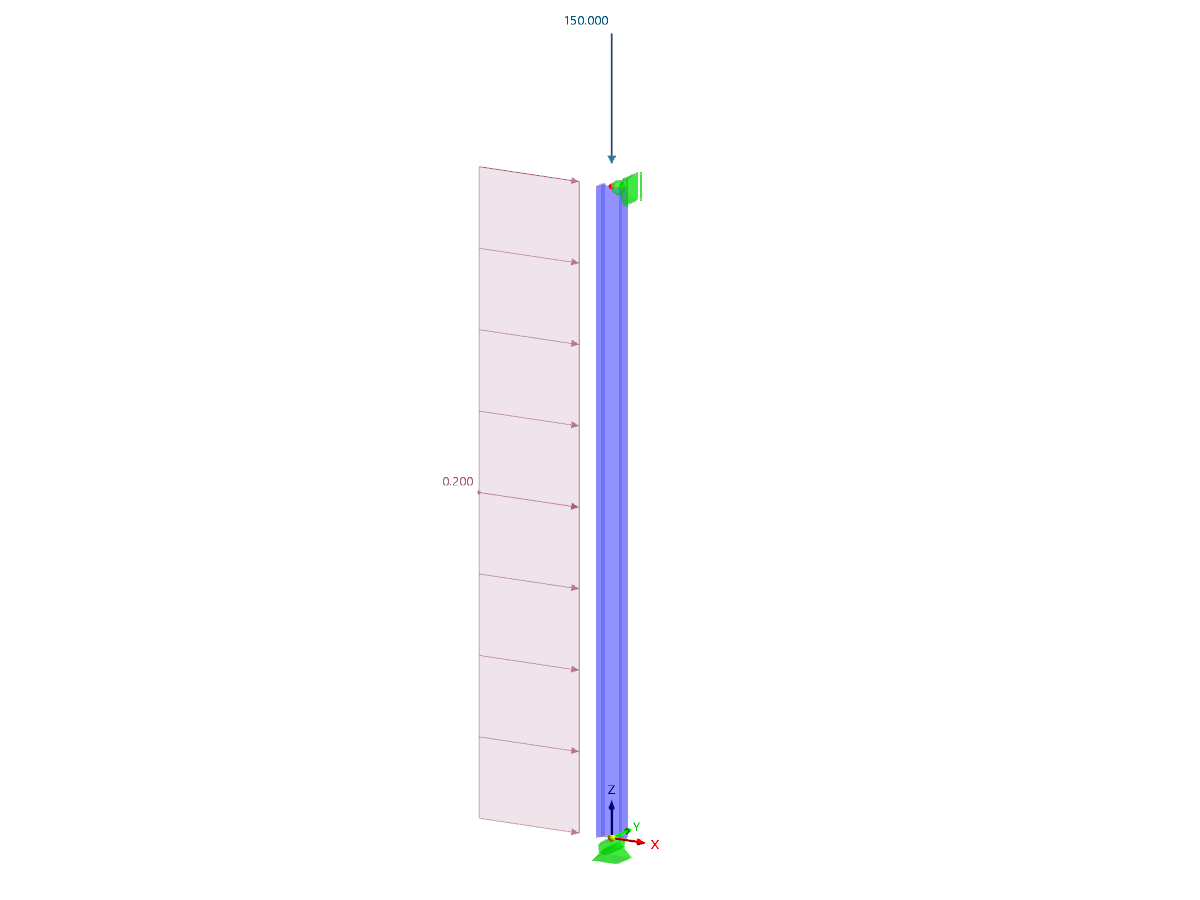 Cas de référence 1 - Modèle RFEM 6