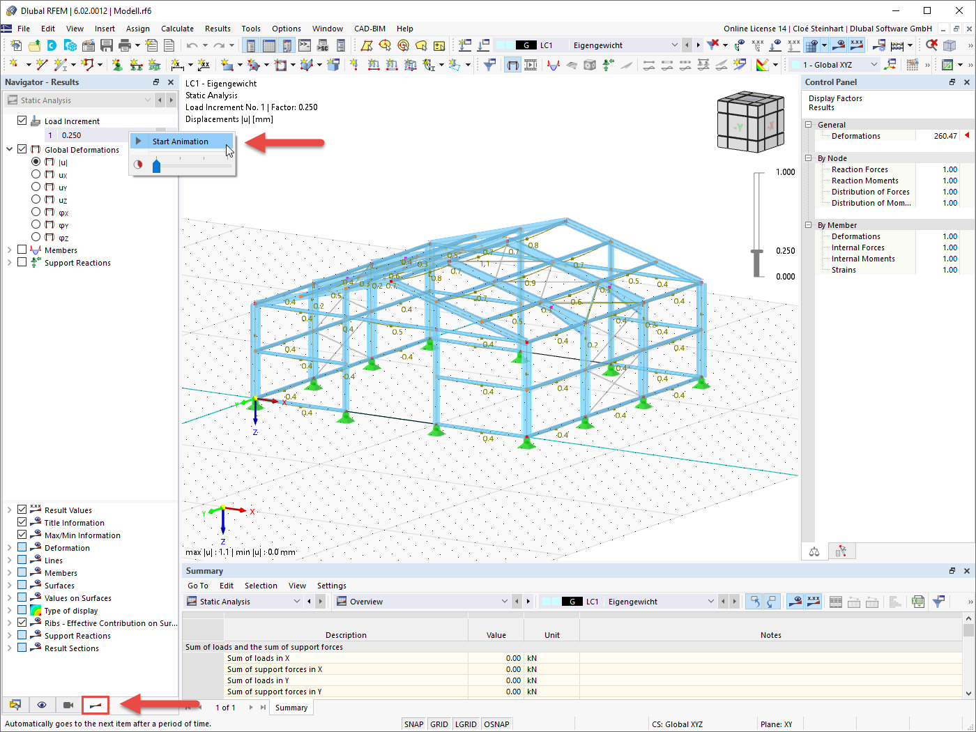 FAQ 005336 | Comment animer une augmentation de charge ou un processus de construction ?