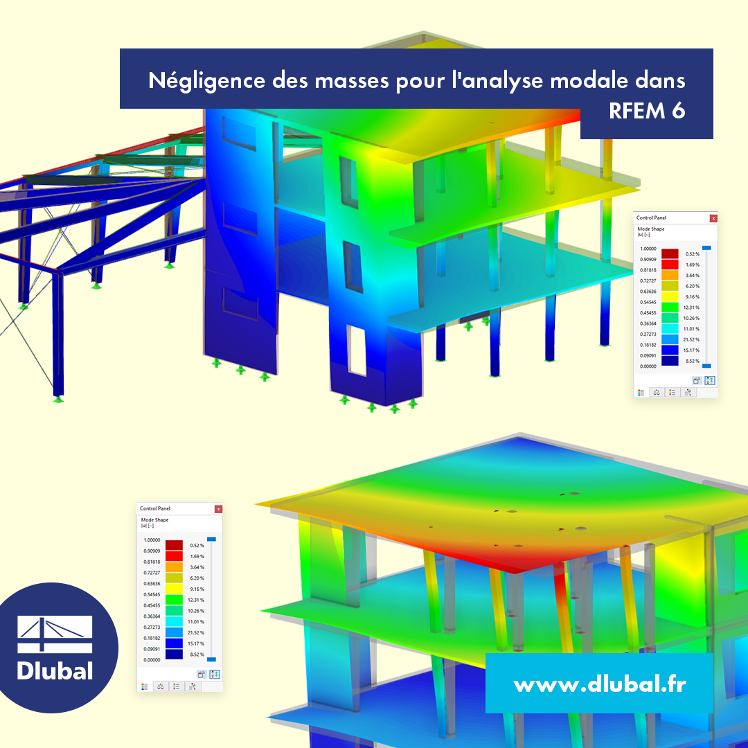 Négligence des masses pour l'analyse modale dans \n RFEM 6