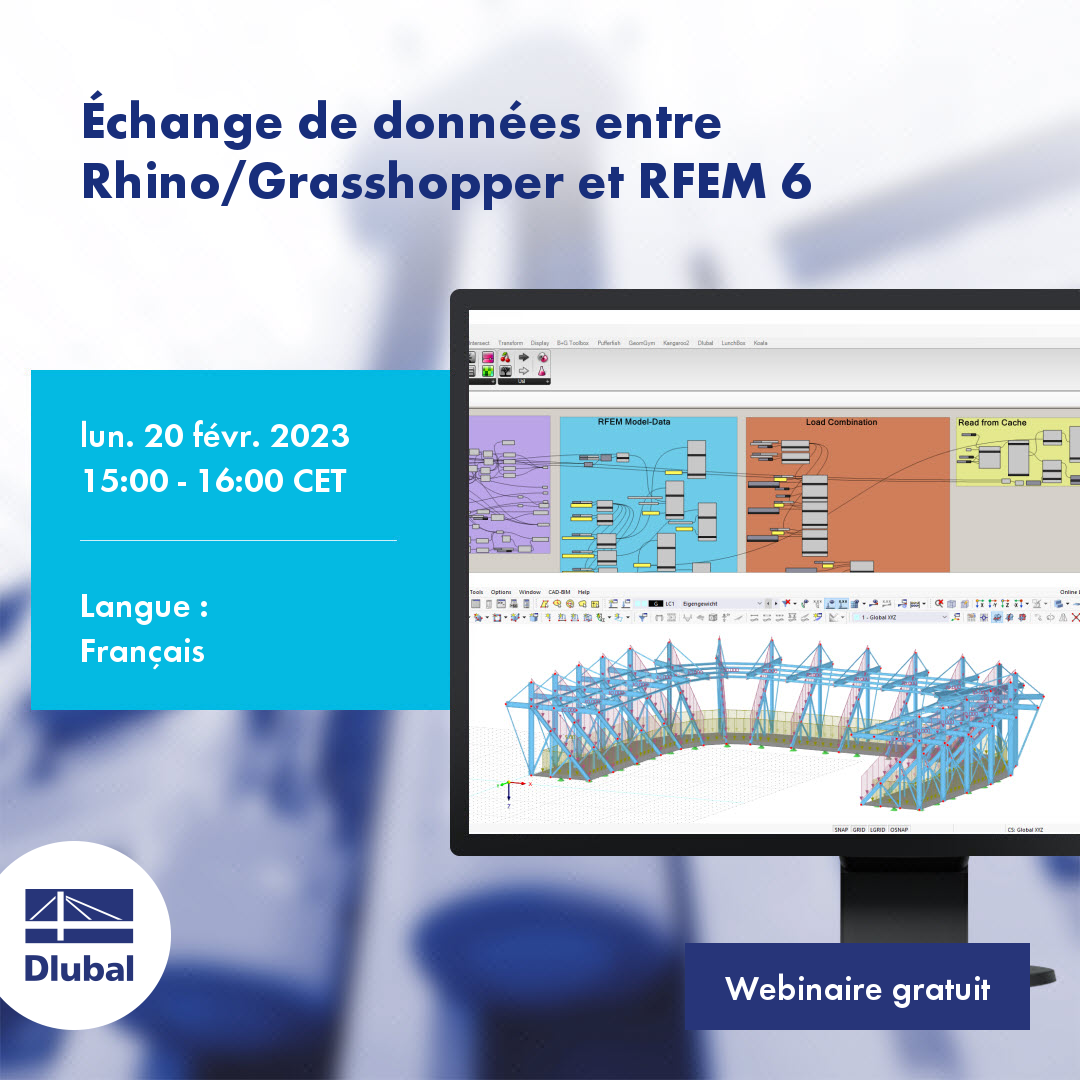 Échange de données entre Rhino/Grasshopper et RFEM 6