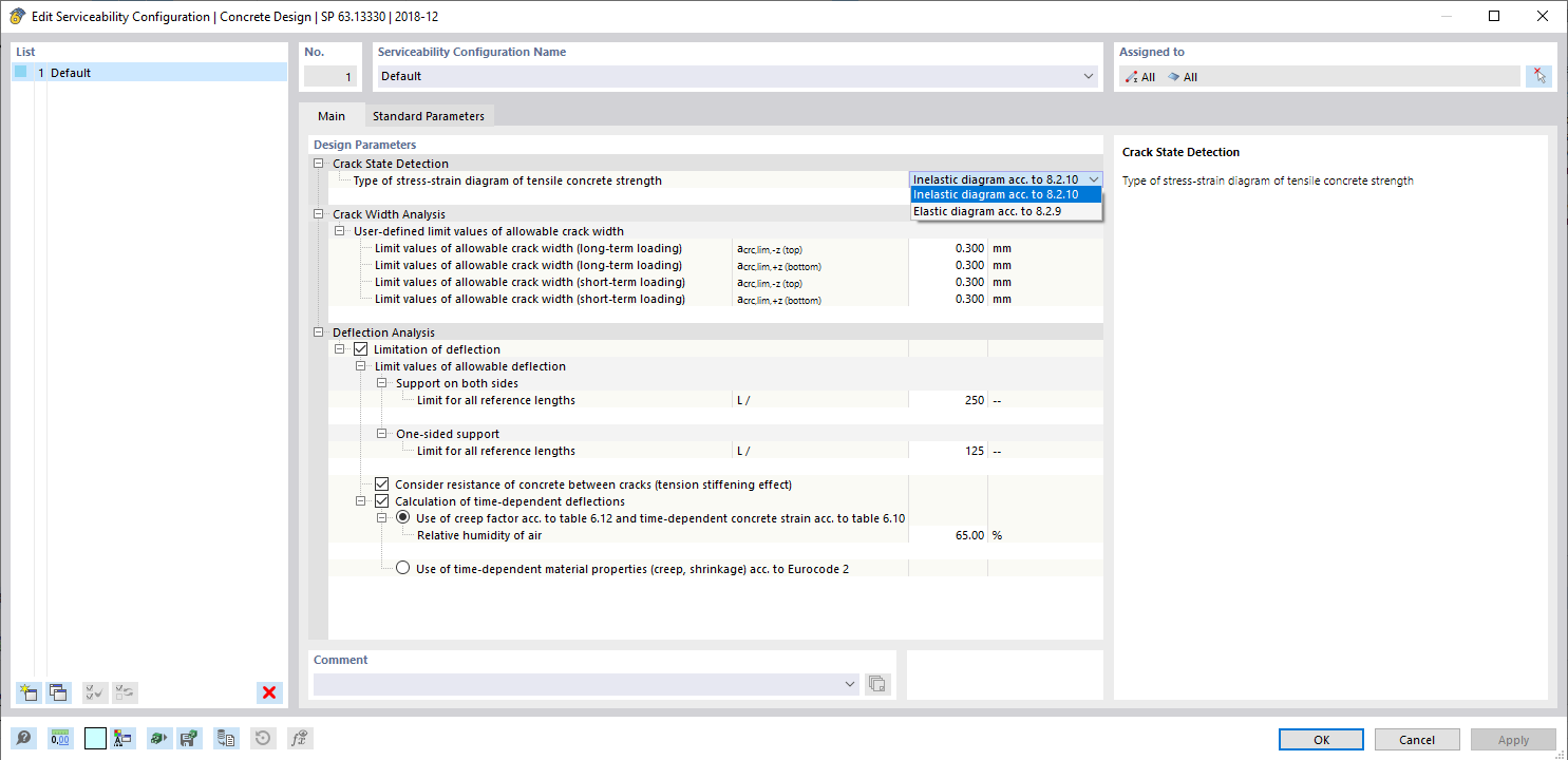 Modification de la configuration pour l'ELS