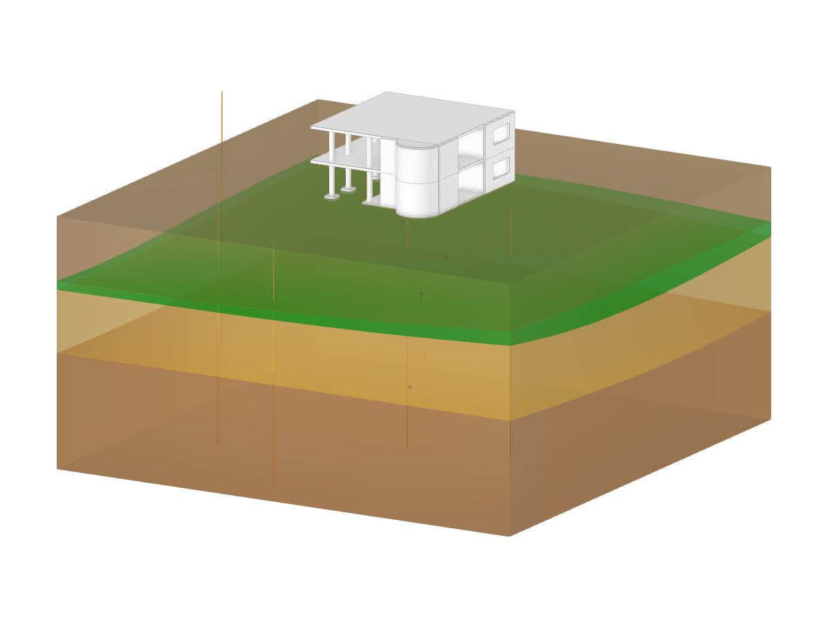 Analyse géotechnique d'une structure en béton