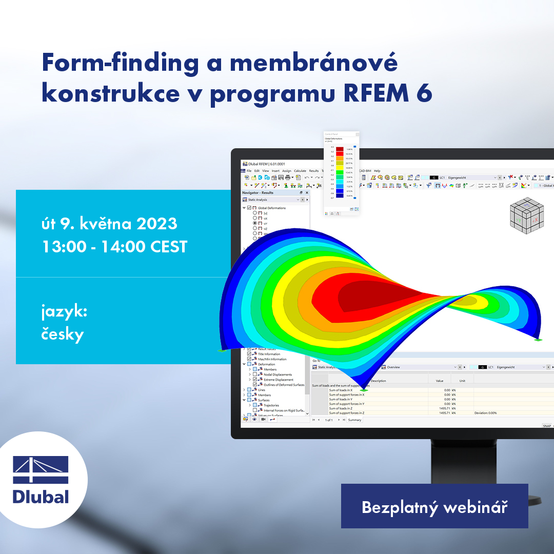 Recherche de forme et structures à membrane dans RFEM 6