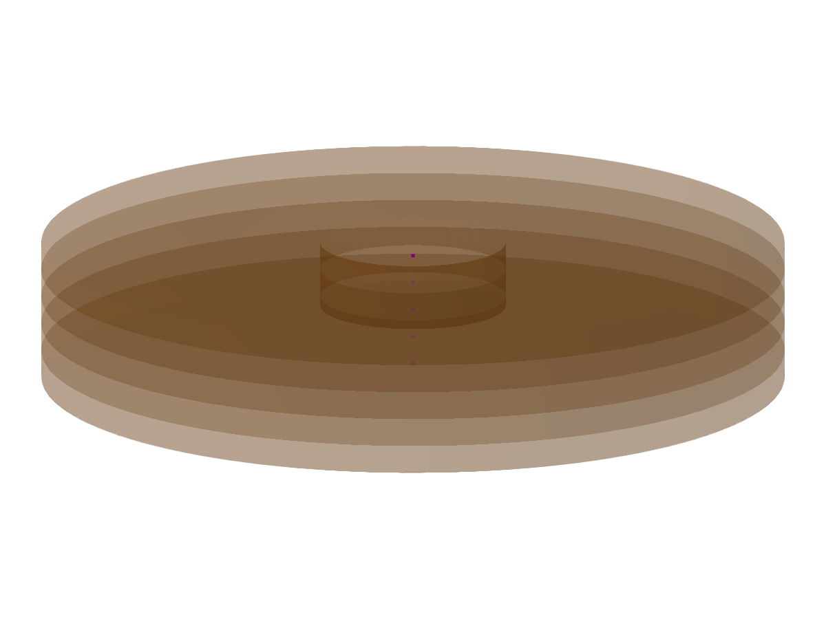 Modèle 003976 | FUP006 | Massif de sol circulaire avec fondation circulaire