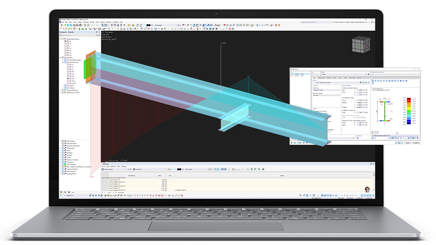 Bannière RFEM pour solutions d'analyse du gauchissement par torsion