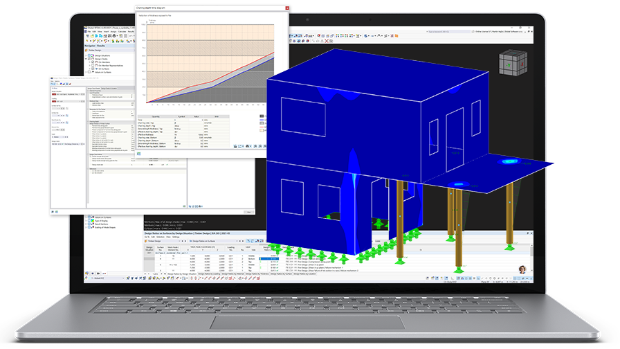 Bannière RFEM pour solutions de conception de résistance au feu