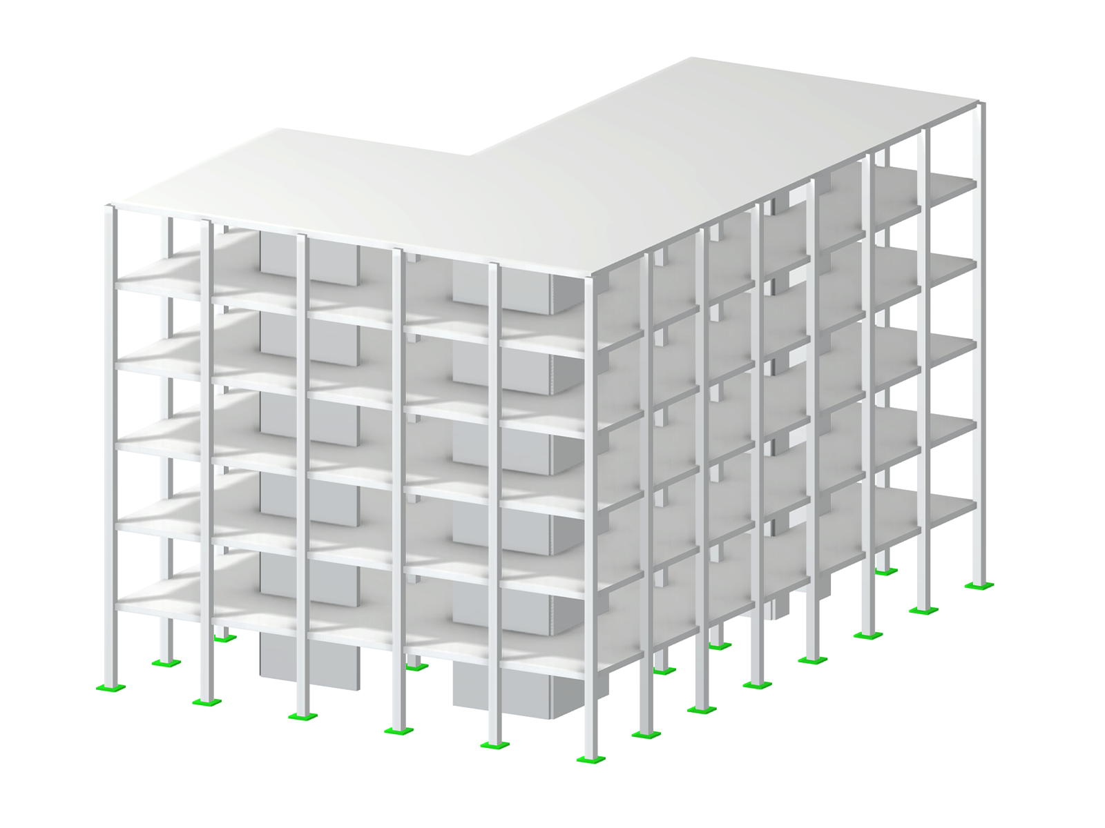 Modèle 004475 | Bâtiment en béton