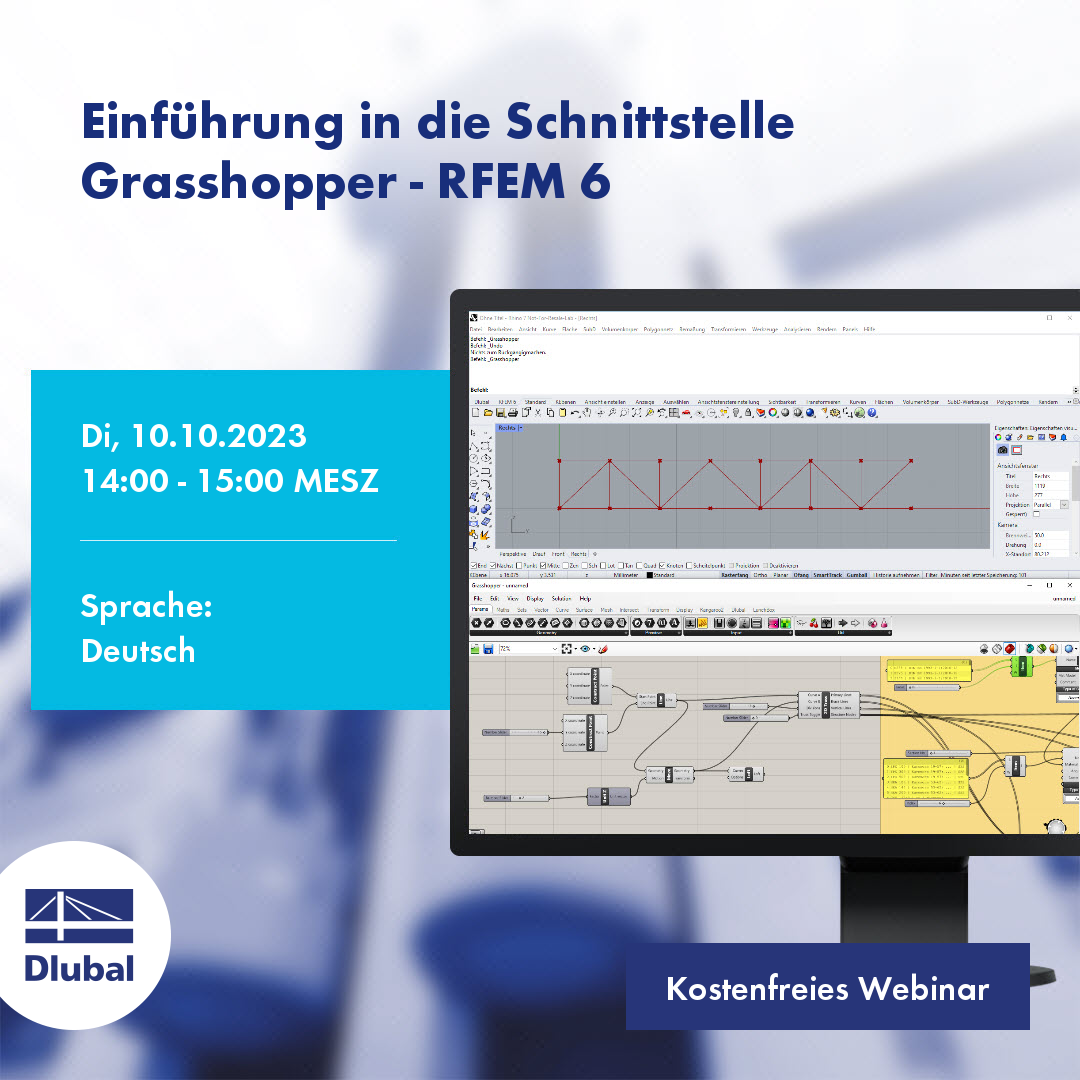 Einführung in die Schnittstelle Grasshopper - RFEM 6