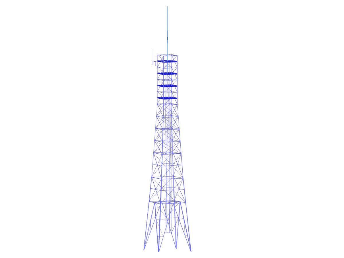 Pylône en treillis pour antenne