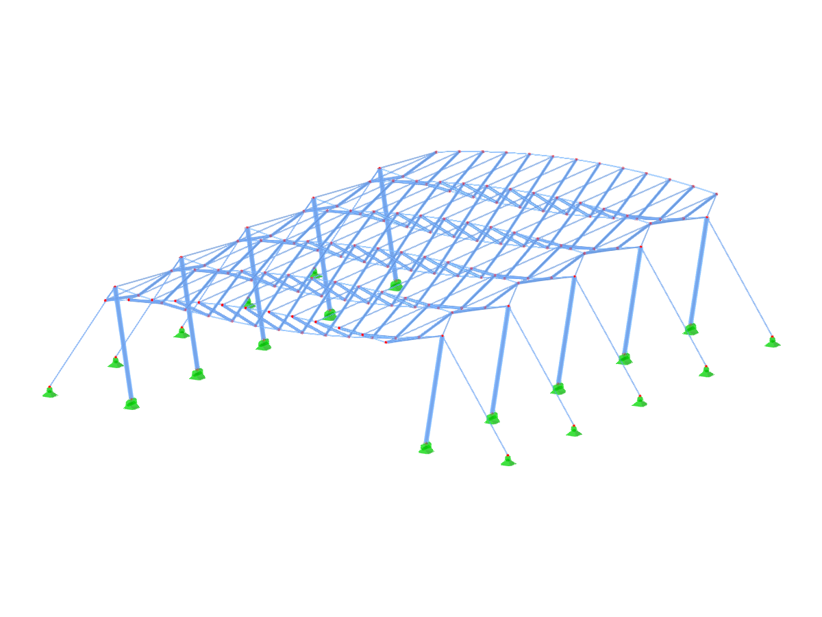 ID du modèle 3551 | CT003-a | Système spatial parallèle avec stabilisation par contre-câble