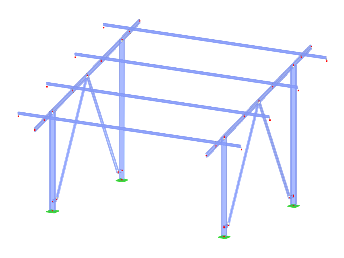 ID du modèle 3600 | PVS003 | Systèmes de rayonnage à panneaux solaires | Support de fixation à double montant