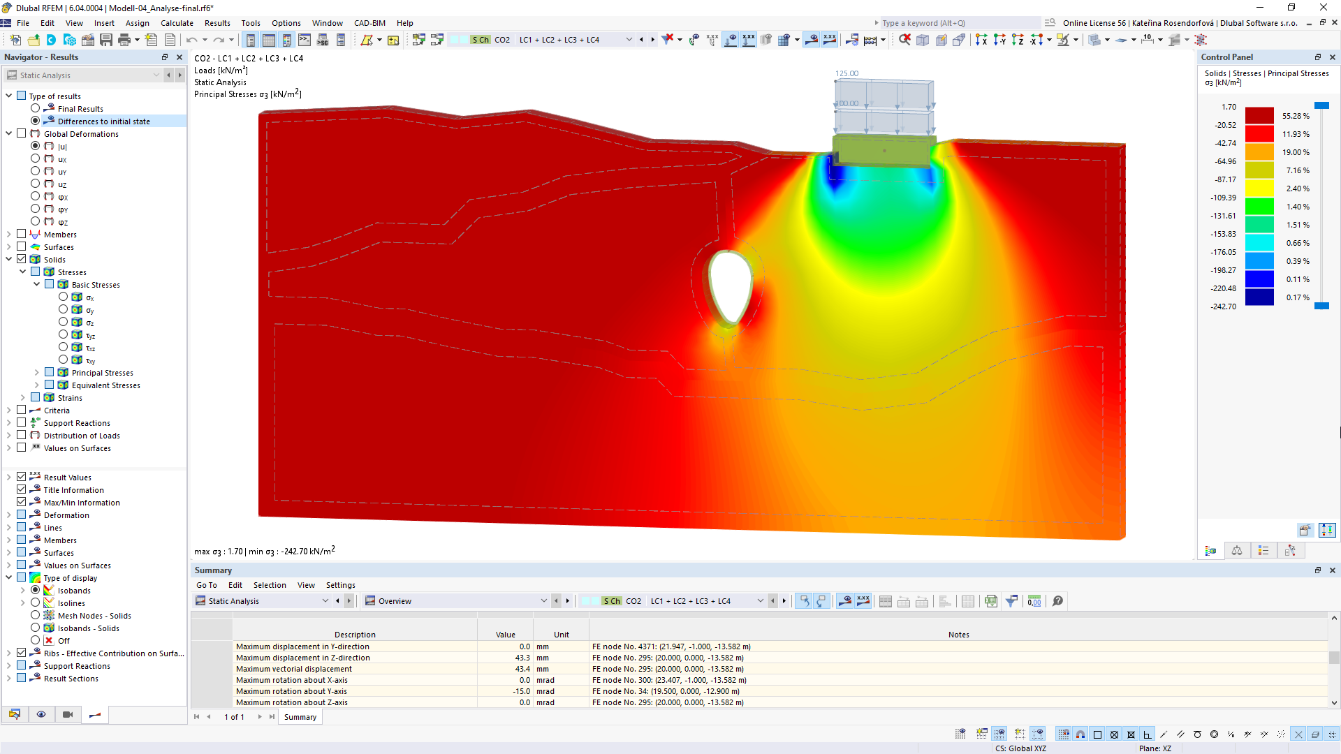 Bande-flèche B | Vérification de l'aluminium | RFEM6