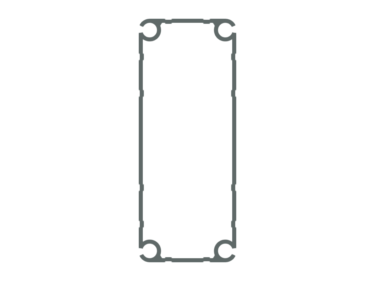 Modèle 004683 | Section en aluminium