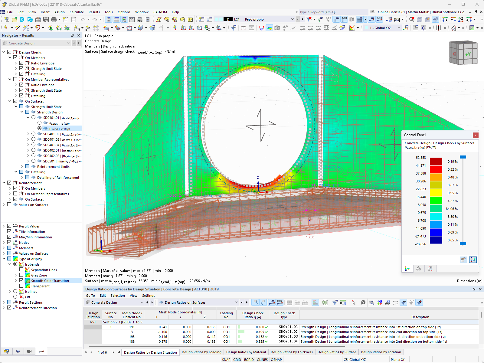 Vérification du béton pour RFEM 6