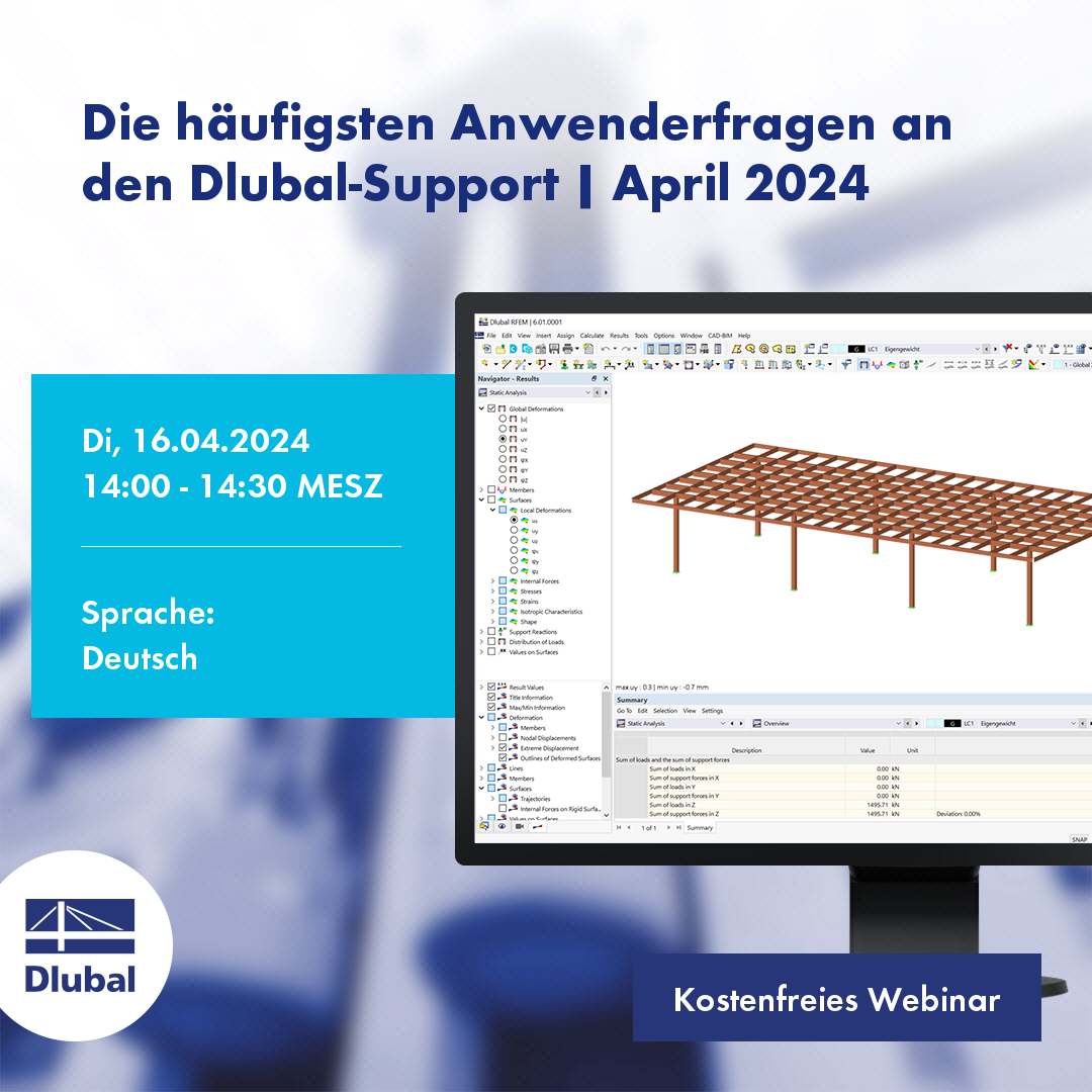 Analyse des vibrations induites par une machine dans RFEM 6 | Avril 2024