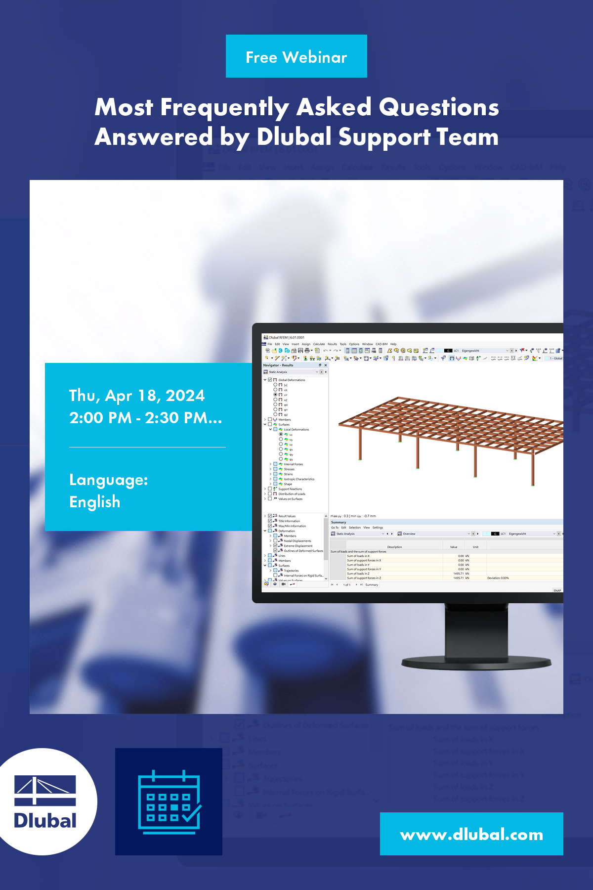 Vérification d'un plancher bois dans RFEM 6