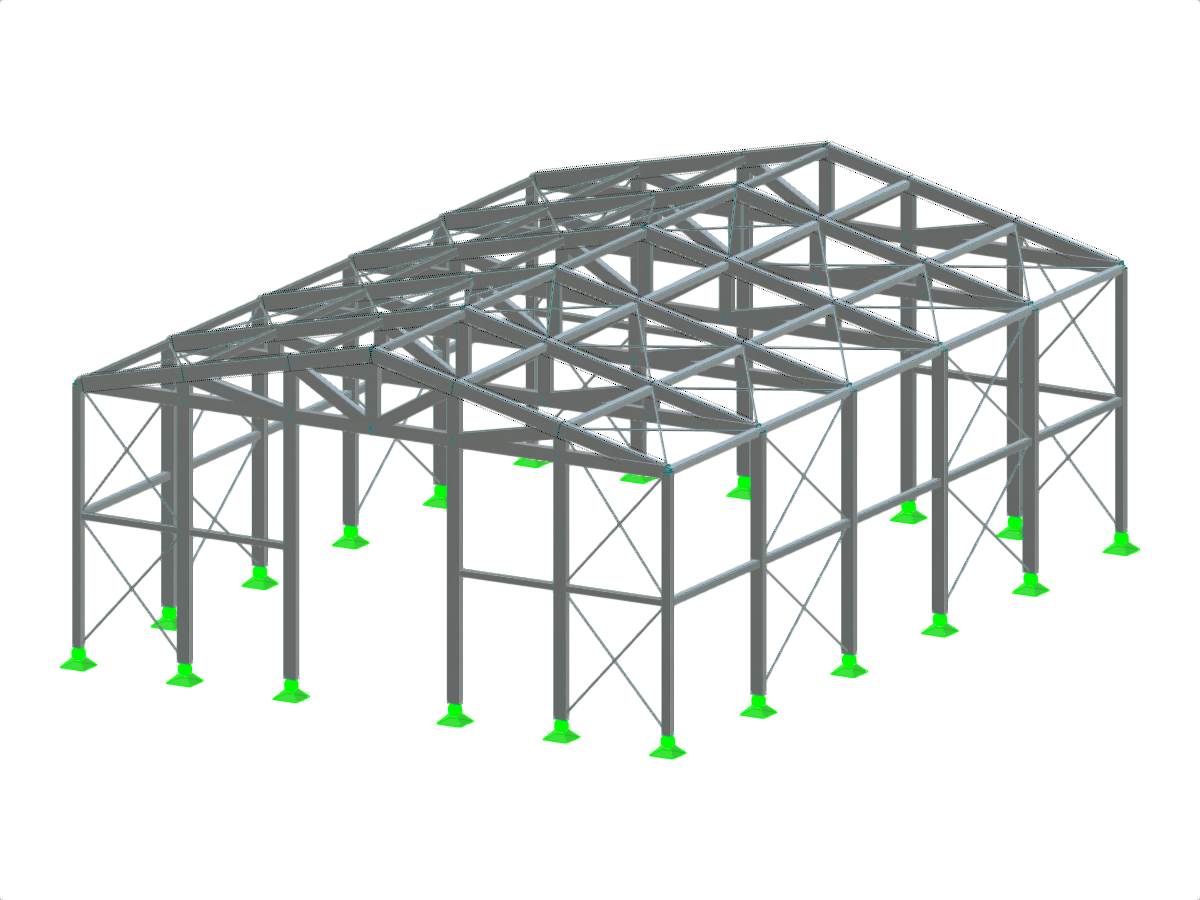 Modèle 004891 | Projet de fin d'études 000486 | Construction et conception de la halle en aluminium