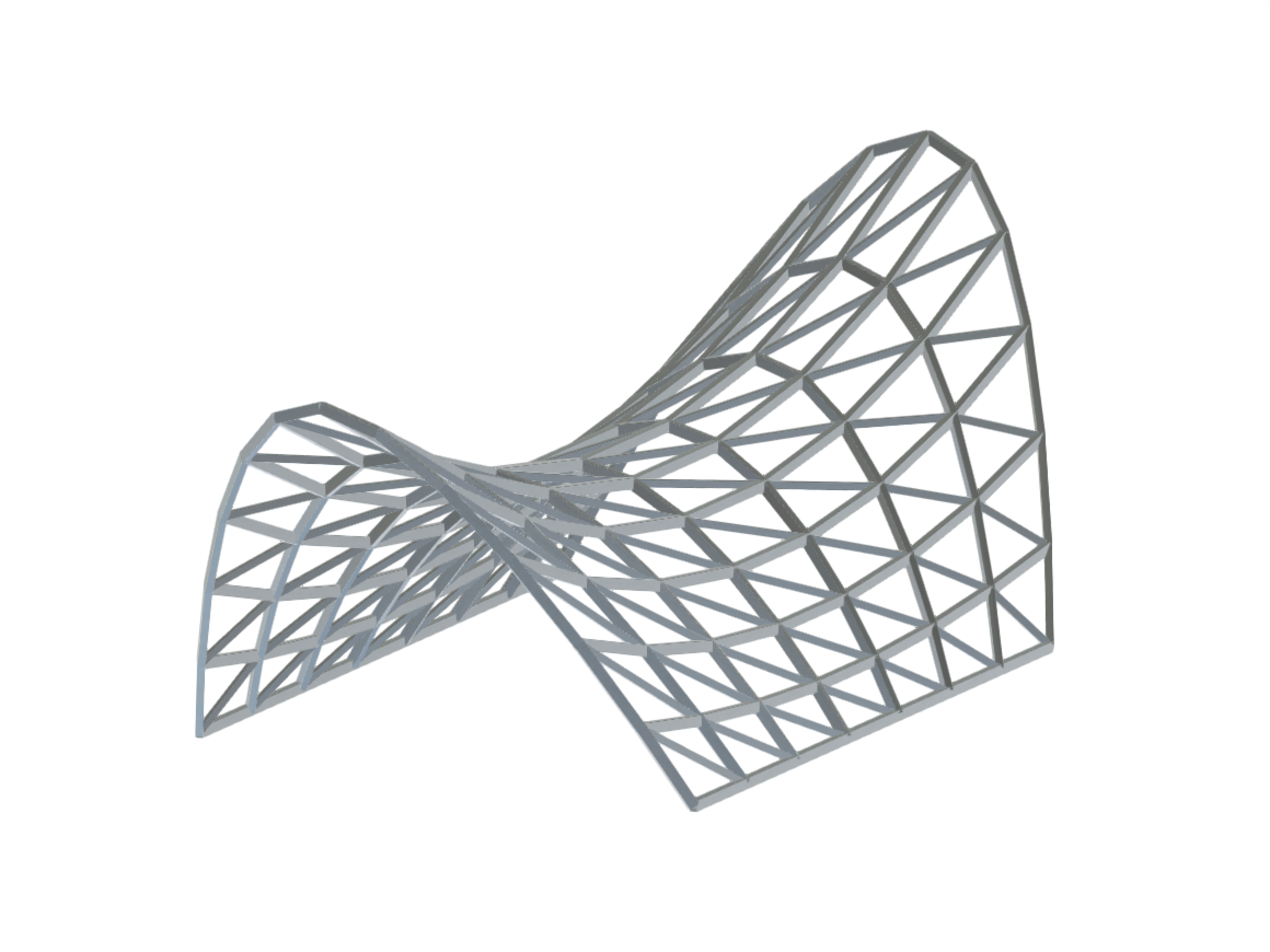 Modèle 004924 | Gridshell en aluminium