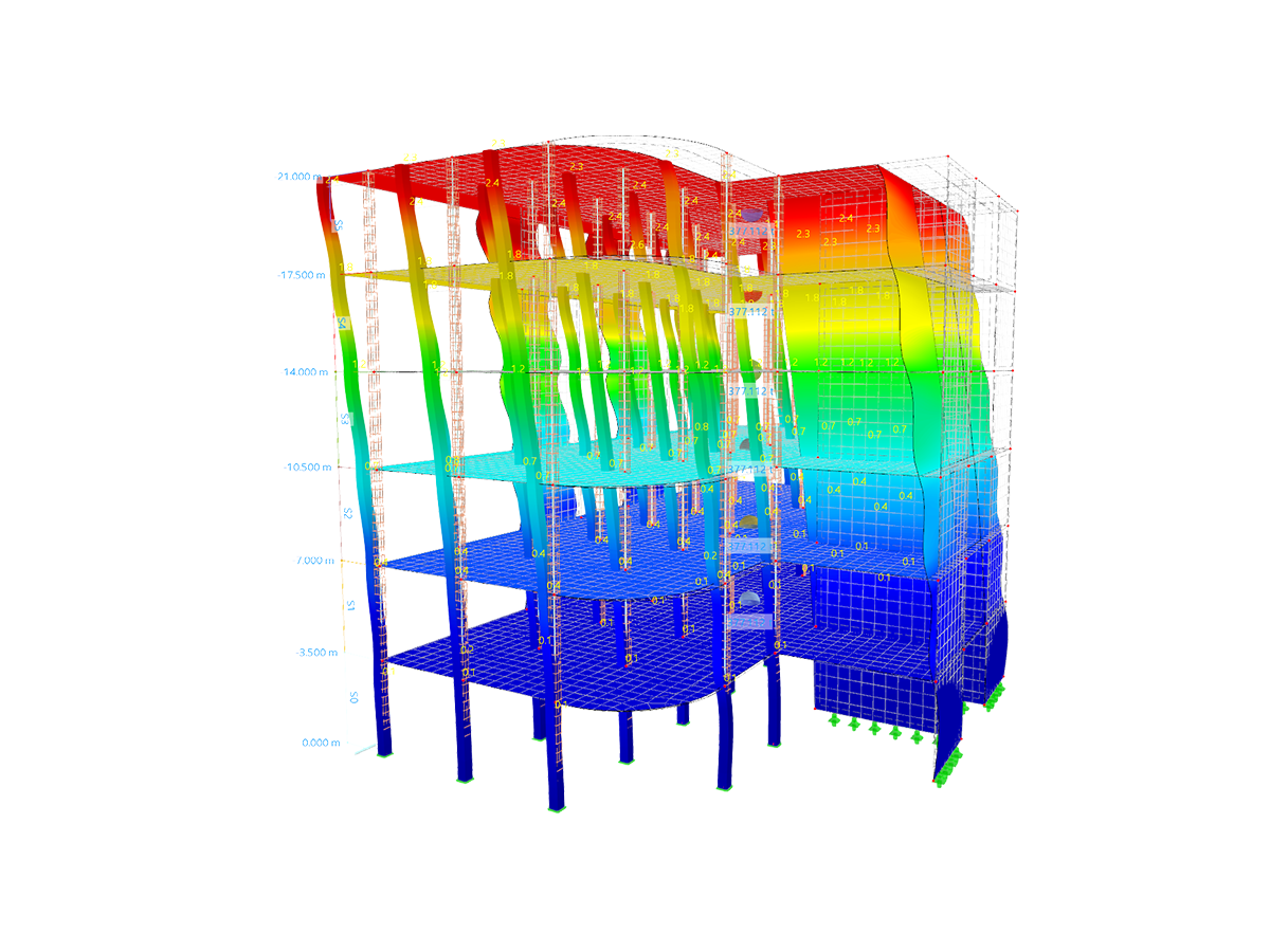 Bâtiment de plusieurs étages en béton armé