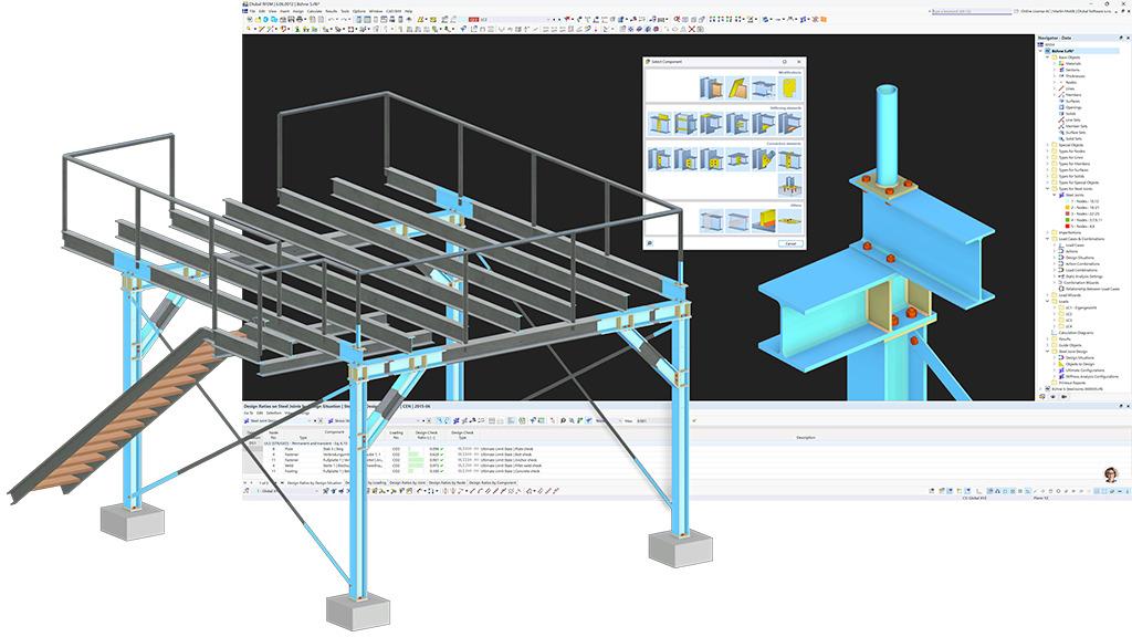 Module complémentaire Assemblages acier | Produit RFEM 6