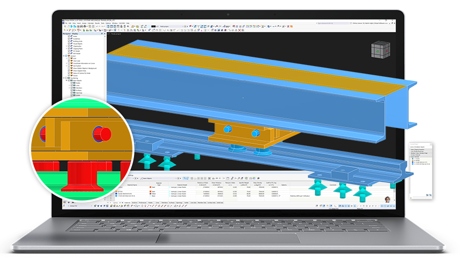 Page de présentation de RFEM - Ingénierie mécanique