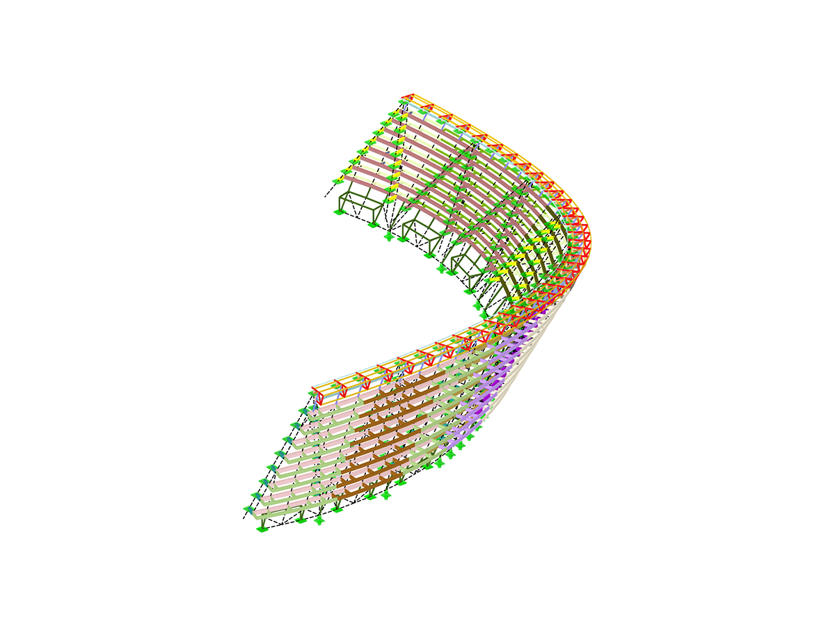 Structure de façade en acier