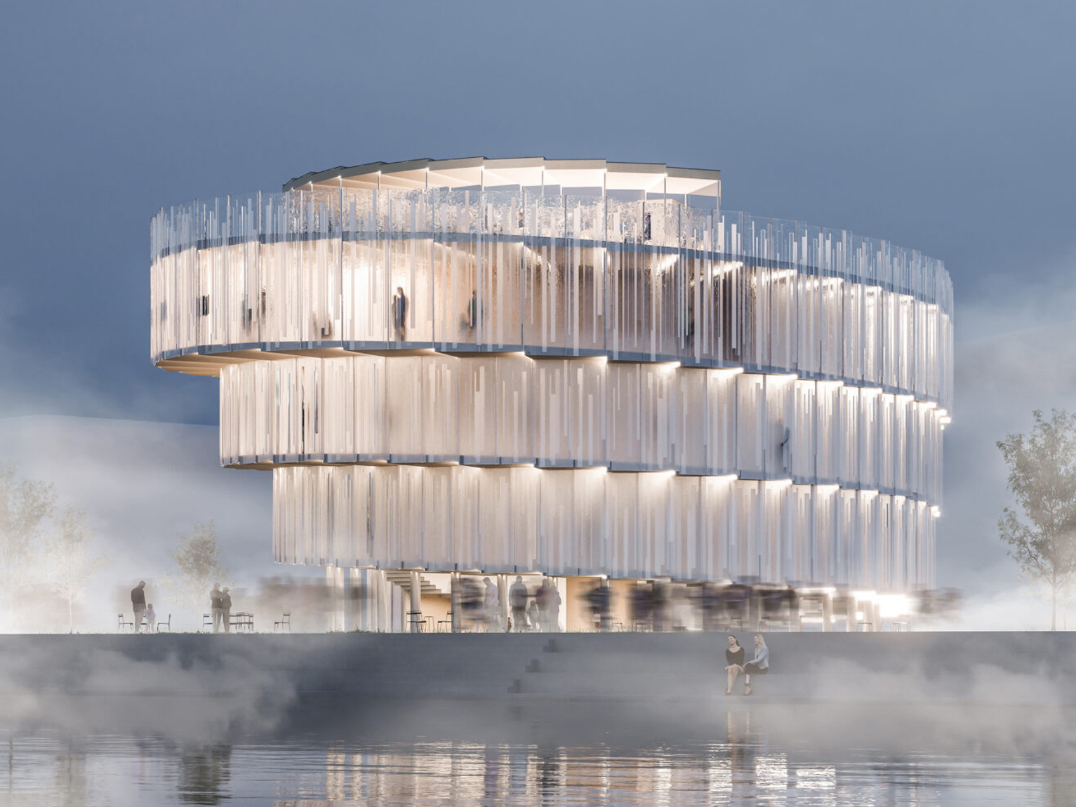 Structure porteuse du pavillon tchèque à l’EXPO 2025