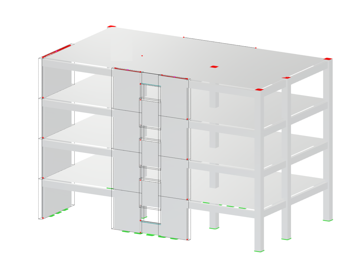 Modèle 000000 | Bâtiment en béton de plusieurs étages