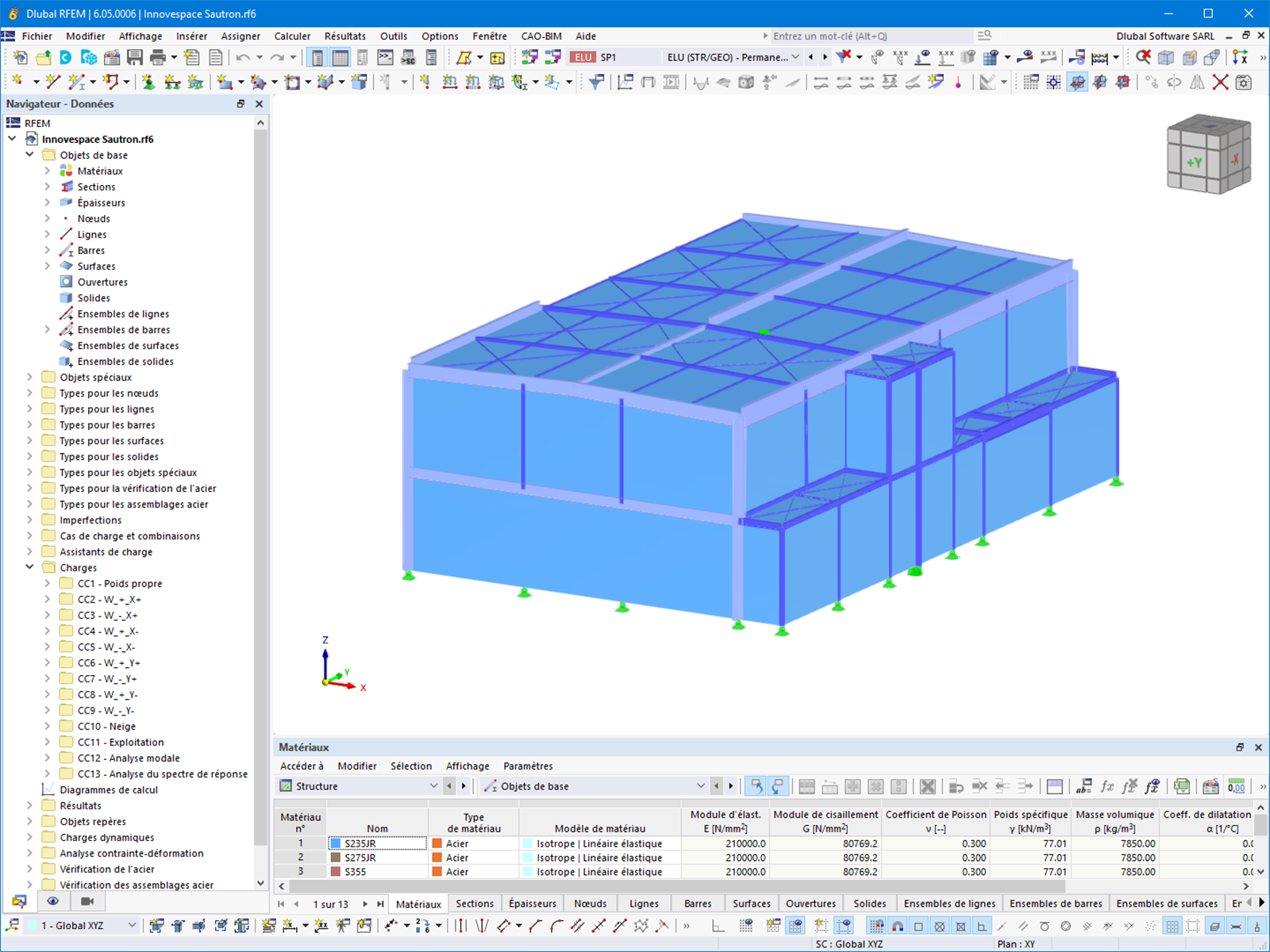 Modèle RFEM de l’immeuble de bureaux | © GH - Hervouet