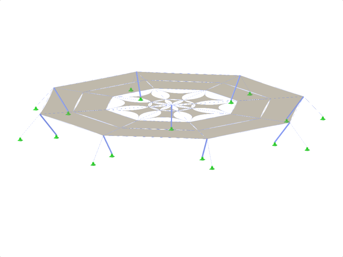 Modèle 005077 | Halle à membrane plate