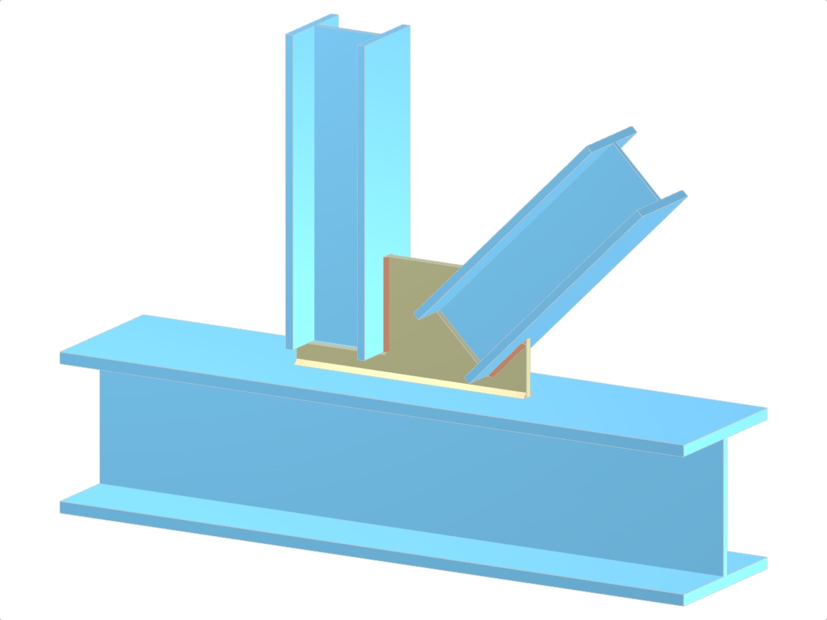 Modèle 005255 | Treillis | Diagonale et verticale à la membrure