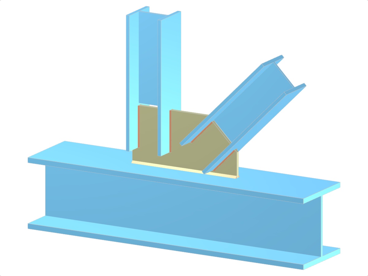 Modèle 005256 | Treillis | Diagonale et verticale à la membrure