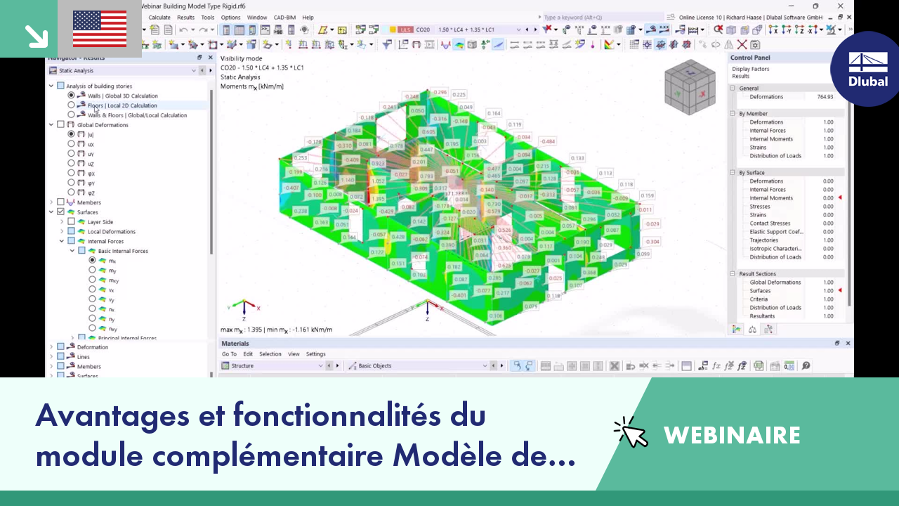 Webinaire 005102  | Avantages et fonctionnalités du module complémentaire Modèle de bâtiment dans RFEM 6