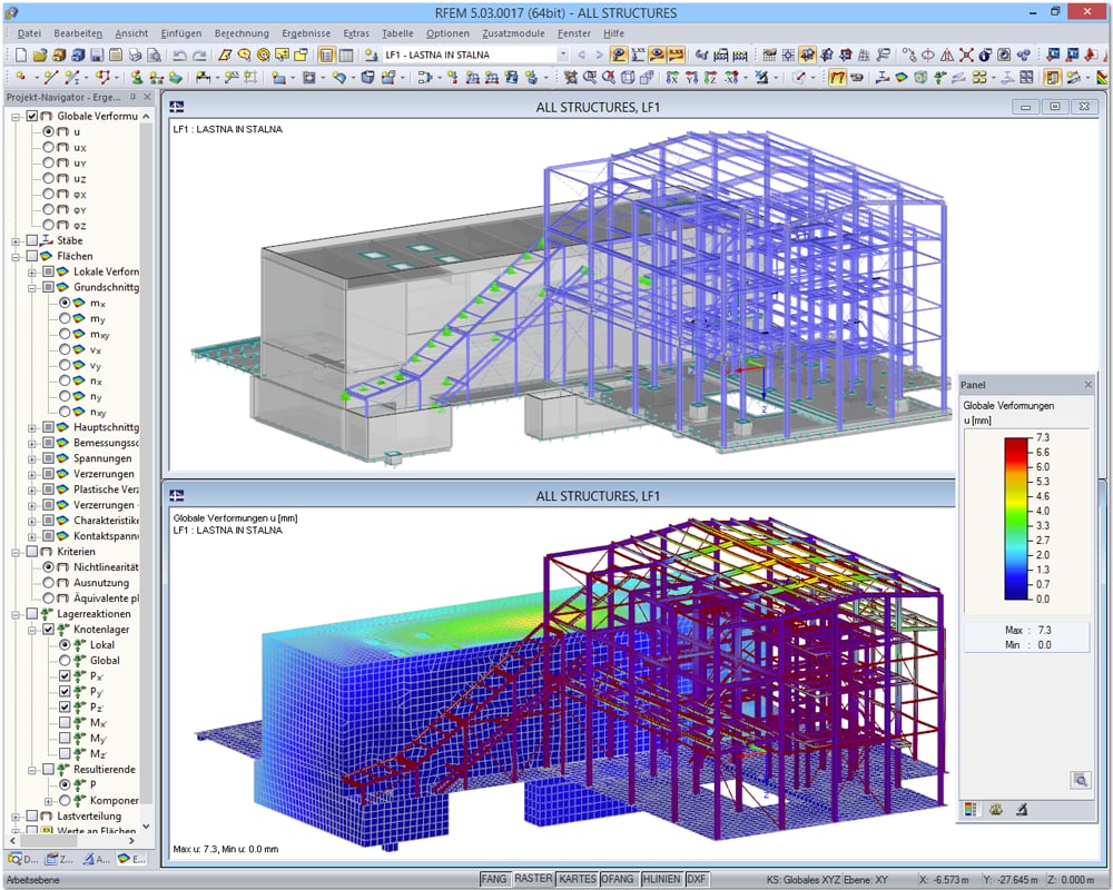 Fabbricato per generatore a biomassa a Kočevje, Slovenia | Progettato con RFEM da AG-inženiring doo | www.ag-i.si