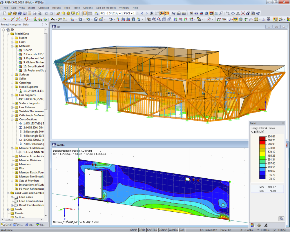 Werkstatt für Holzschnitzkunst | Realisiert mit RFEM von Lignaconsult Schrentewein & Partner GmbH, Bozen, Italien | lignaconsult.net