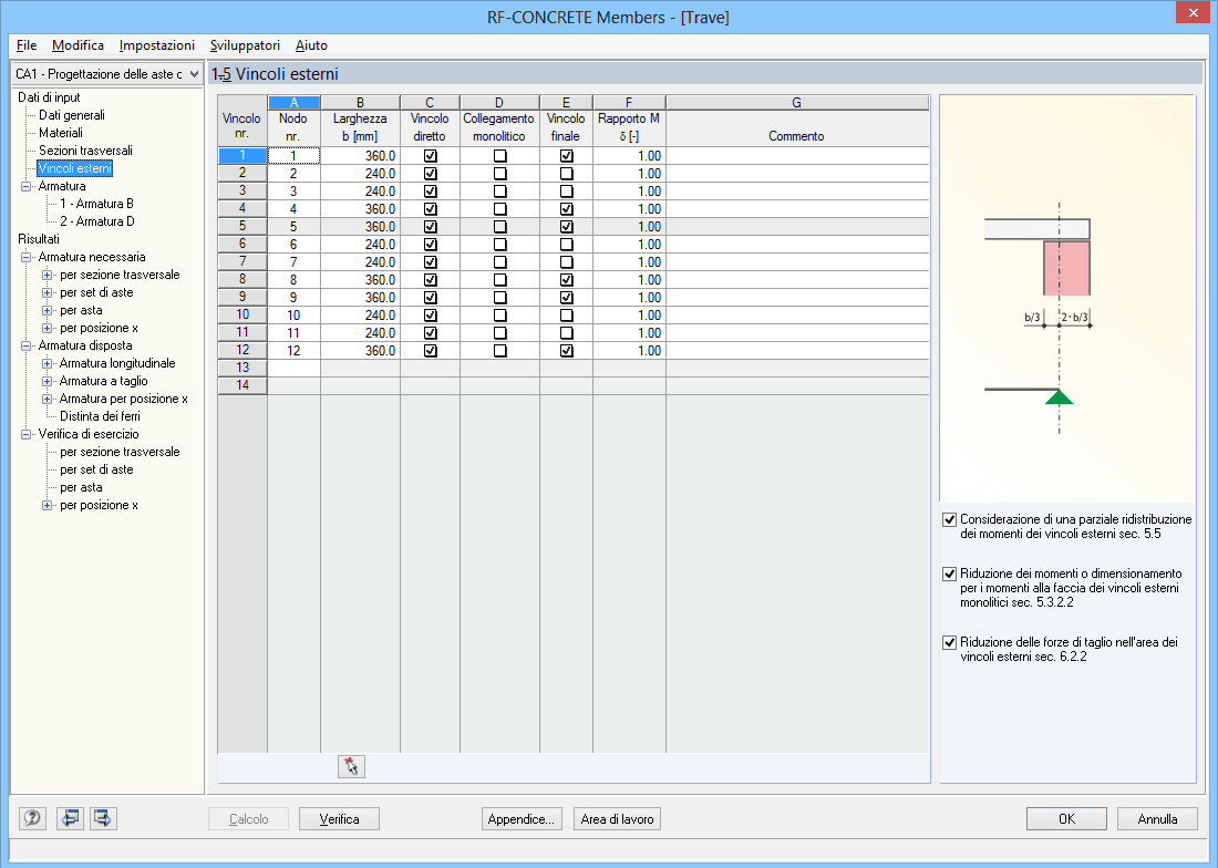 RF-BETON Stäbe - 1.5 Lager