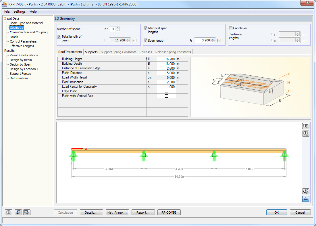 Finestra 1.2 Geometria (tetto)